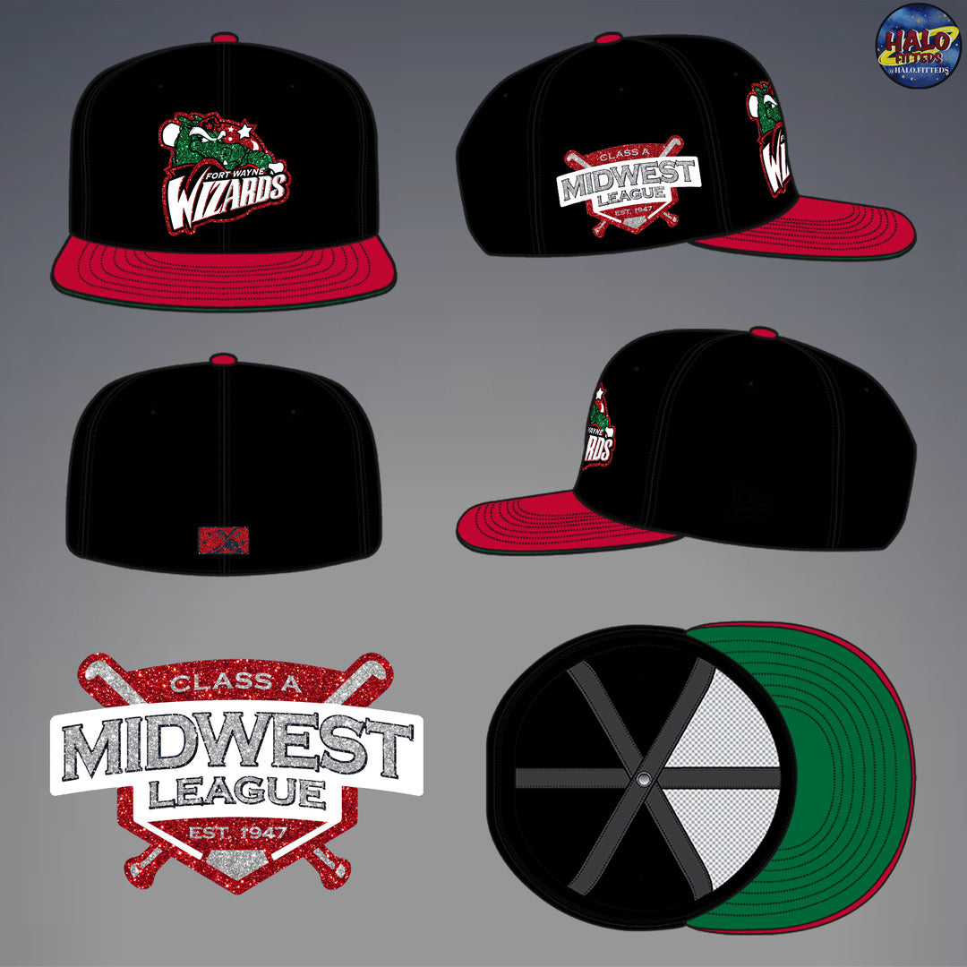 Fort Wayne Wizard 59Fifty Fitted Hat BLK/RED